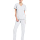Women's 1-Pocket Tuck-In V-Neck Top - CK954A - White