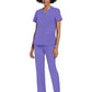 Women's 3-Pocket V-Neck Top - CK961A - Electric Lavender