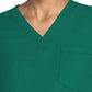 Women's 3-Pocket V-Neck Top - CK961A - Hunter Green