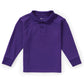 Children's Unisex Long Sleeve Pique Polo - CR835D - Dark Purple
