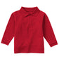 Children's Unisex Long Sleeve Pique Polo - CR835D - Red