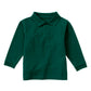 Children's Unisex Long Sleeve Pique Polo - CR835D - Hunter Green