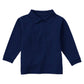 Children's Unisex Long Sleeve Pique Polo - CR835D - Navy