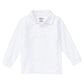Children's Unisex Long Sleeve Pique Polo - CR835D - White
