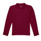 Unisex Long Sleeve Pique Polo - CR835X - Burgundy