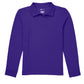 Unisex Long Sleeve Pique Polo - CR835X - Dark Purple