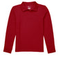 Unisex Long Sleeve Pique Polo - CR835X - Red
