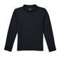 Unisex Long Sleeve Pique Polo - CR835X - Black