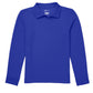 Unisex Long Sleeve Pique Polo - CR835X - Royal