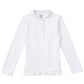 Junior Girls' Long Sleeve Fitted Interlock Polo - CR854X - White