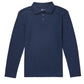 Girls' Long Sleeve Fitted Interlock Polo - CR854Y - Dark Navy