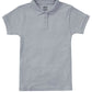 Junior Girls' Short Sleeve Fitted Interlock Polo - CR858X - Heather Gray