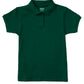 Junior Girls' Short Sleeve Fitted Interlock Polo - CR858X - Hunter Green