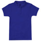 Junior Girls' Short Sleeve Fitted Interlock Polo - CR858X - Royal