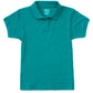 Junior Girls' Short Sleeve Fitted Interlock Polo - CR858X - Teal Blue