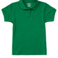 Girls' Short Sleeve Fitted Interlock Polo - CR858Y - Kelly Green