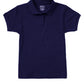 Girls' Short Sleeve Fitted Interlock Polo - CR858Y - Navy