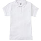 Girls' Short Sleeve Fitted Interlock Polo - CR858Y - White