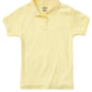 Girls' Short Sleeve Fitted Interlock Polo - CR858Y - Yellow