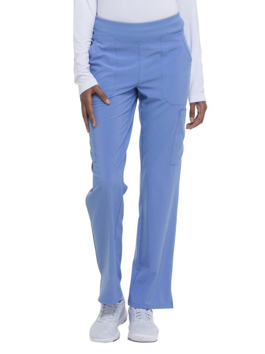 Women's Natural Rise Tapered Leg Pull-On Pant - DK005 - Ciel