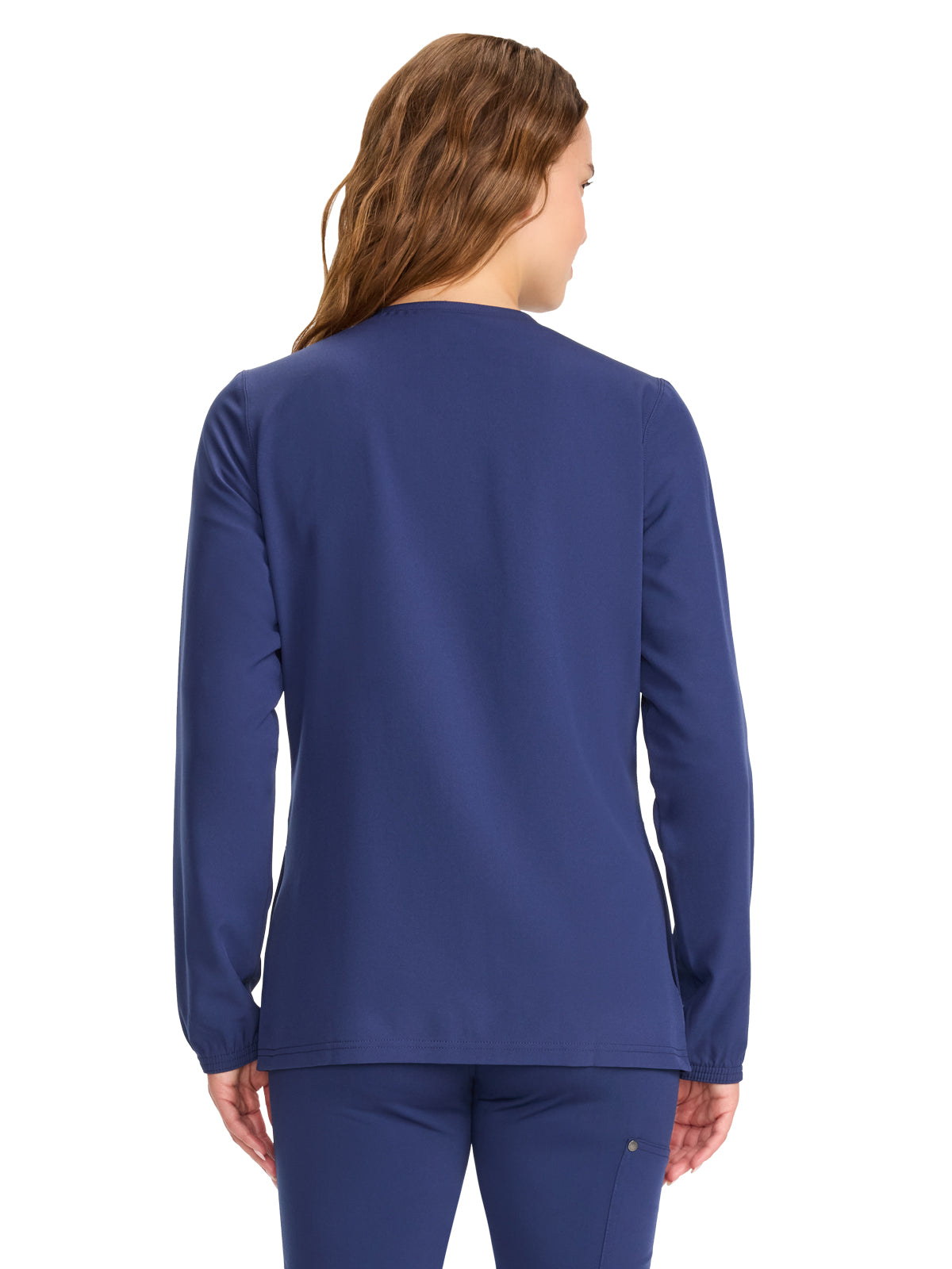 Women's 2-Pocket Front-Zip Jacket - DK322 - Navy