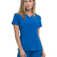 Women's 2-Pocket Contemporary V-Neck Top - DK615 - Royal