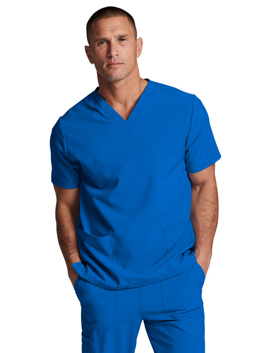 Unisex 2-Pocket V-Neck Top - DK619 - Royal