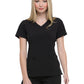 Women's 2-Pocket Contemporary Top - DK625 - Black