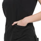 Women's 2-Pocket Contemporary Top - DK625 - Black