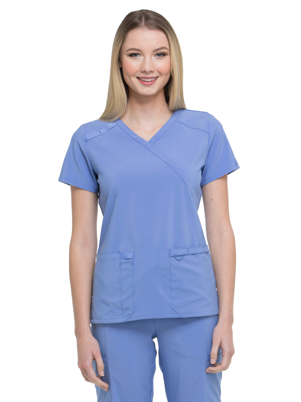 Women's 2-Pocket Contemporary Top - DK625 - Ciel