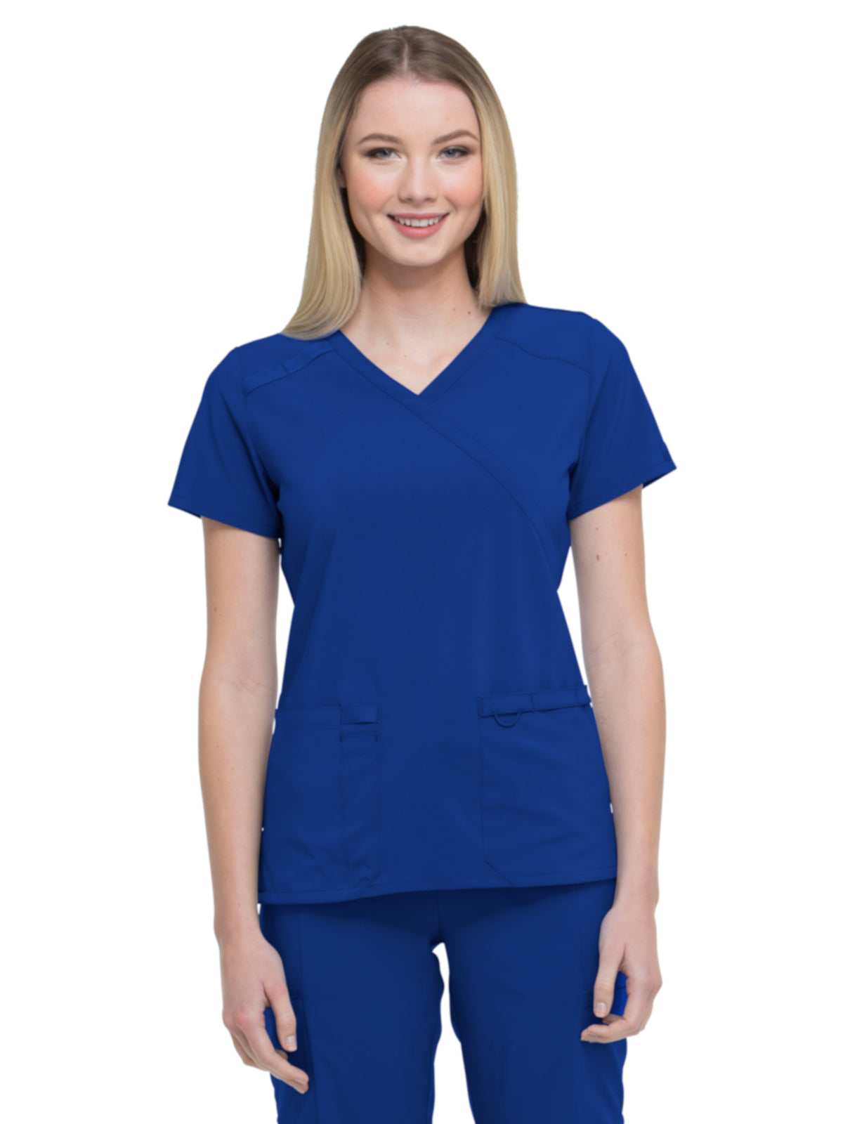 Women's 2-Pocket Contemporary Top - DK625 - Galaxy Blue