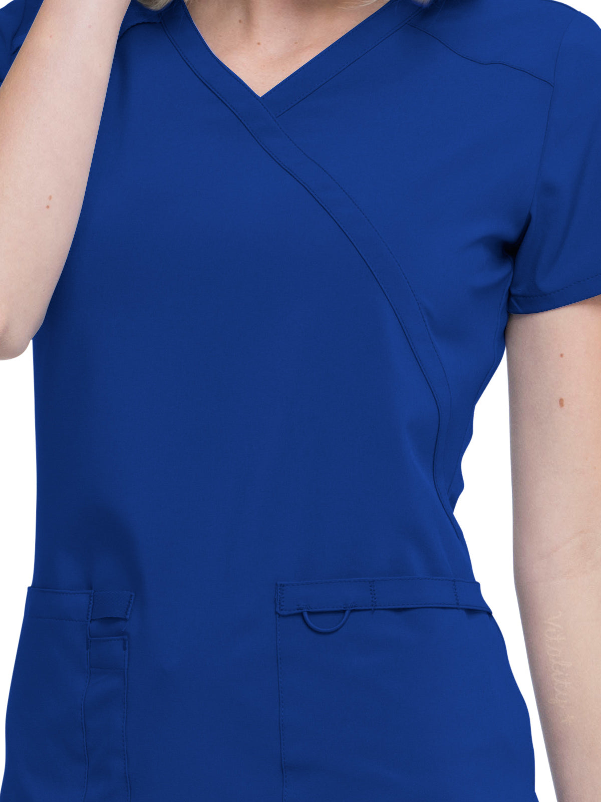 Women's 2-Pocket Contemporary Top - DK625 - Galaxy Blue
