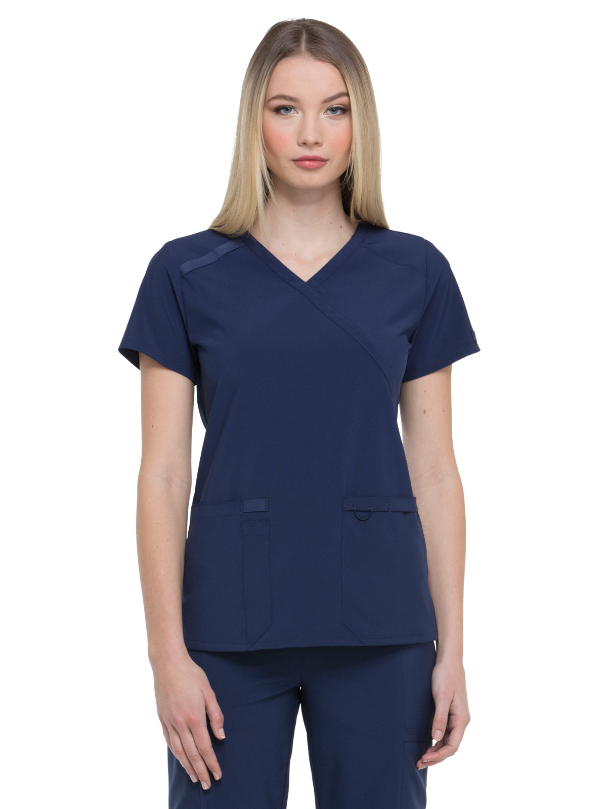 Women's 2-Pocket Contemporary Top - DK625 - Navy