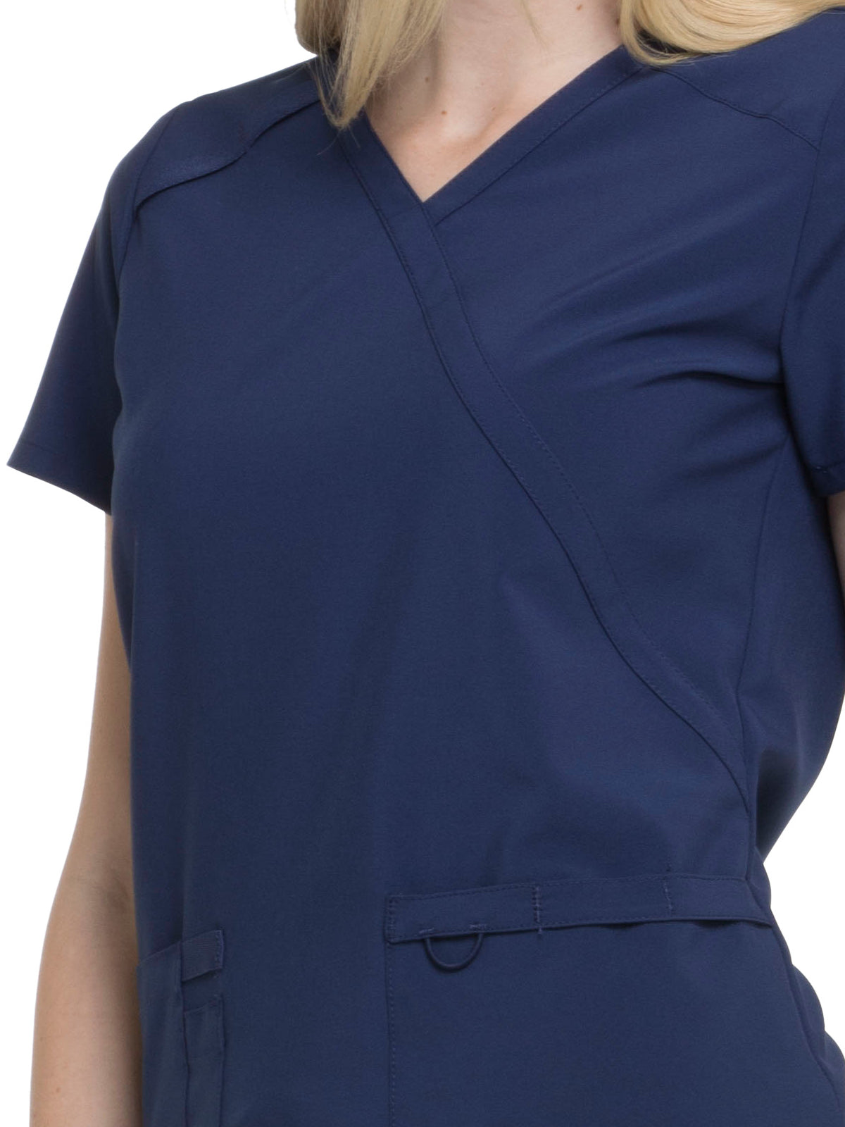 Women's 2-Pocket Contemporary Top - DK625 - Navy