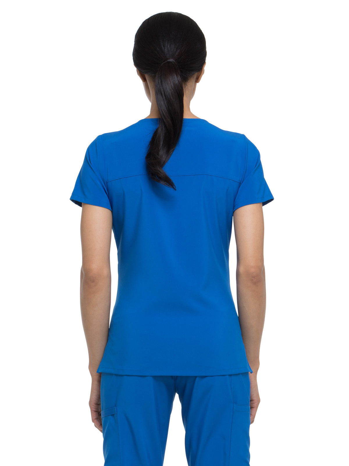 Women's 2-Pocket Contemporary Top - DK625 - Royal
