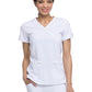 Women's 2-Pocket Contemporary Top - DK625 - White