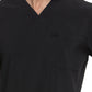 Men's Four-Pocket V-Neck Top - DK645 - Black