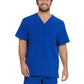 Men's Four-Pocket V-Neck Top - DK645 - Galaxy Blue