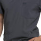 Men's Four-Pocket V-Neck Top - DK645 - Pewter