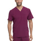 Men's Four-Pocket V-Neck Top - DK645 - Wine
