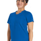 Women's 2-Pocket Notched V-Neck Top - DK671 - Royal