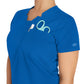 Women's 2-Pocket Notched V-Neck Top - DK671 - Royal