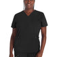 Women's 4-Pocket V-Neck Top - DK678 - Black