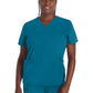 Women's 4-Pocket V-Neck Top - DK678 - Caribbean Blue