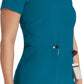 Women's 4-Pocket V-Neck Top - DK678 - Caribbean Blue