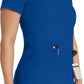 Women's 4-Pocket V-Neck Top - DK678 - Galaxy Blue
