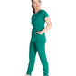 Women's 4-Pocket V-Neck Top - DK678 - Hunter Green