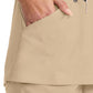 Women's 4-Pocket V-Neck Top - DK678 - Khaki