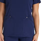 Women's 4-Pocket V-Neck Top - DK678 - Navy