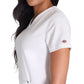 Women's 4-Pocket V-Neck Top - DK678 - White